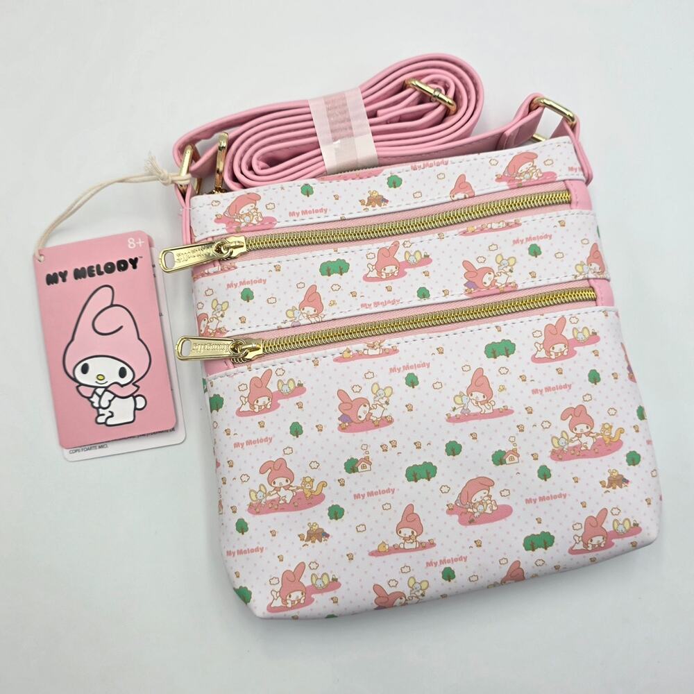Loungefly Sanrio My Melody Allover Print Crossbody Bag